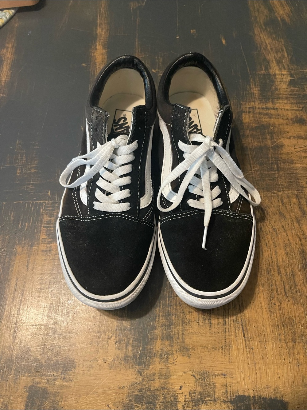 Vans Platform Old Skool Black and White Sneakers Women’s 9